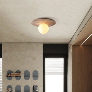 Celako™ Carparo Ceiling Light | Yellow Travertine Japan Style