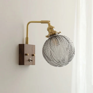 Celako™ Cuvira Wall Light | Glass Copper Bedroom Lighting