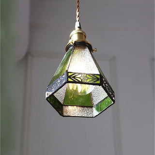 Celako™ Verdalite Pendant Light | Green Glass Kitchen Island Lighting