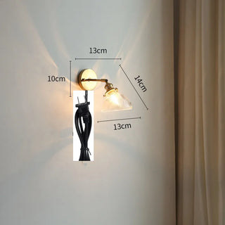 Celako™ Vitrio Wall Light | Copper Bedside Lighting