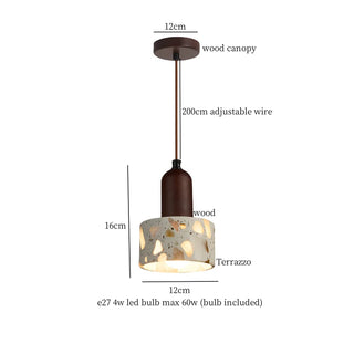 Celako™ Onyxa Pendant Light | Terrazzo Bedroom Lighting