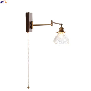 Celako™ Oscilla Wall Light | Copper Glass Bedroom Lighting
