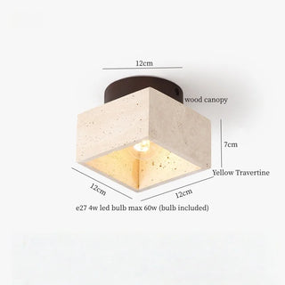 Celako™ Auriena Ceiling Light | Yellow Travertine Kitchen Island Lighting