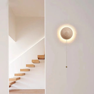 Celako™ Arcuate Wall Light | Yellow Travertine Bedroom Lighting