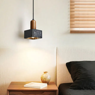 Celako™ Basalti Pendant Light | Black Travertine Kitchen Island Lighting