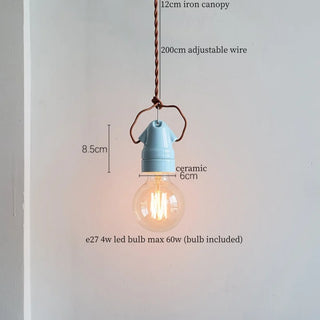 Suspension Celako™ Argilena | Luminaire de chambre en céramique au design minimaliste et moderne
