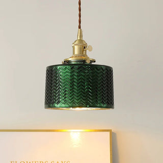 Celako™ Jadeite Pendant Light | Green Glass Japan Wabi Sabi Bedroom Lighting