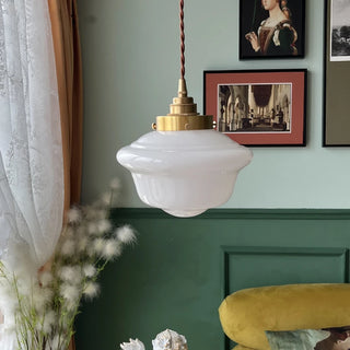Celako™ Lattea Pendant Light | Glass Stone Bedroom Lighting