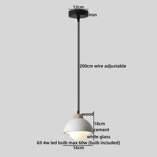 Celako™ Tavaro Pendant Light | Cement Japan Style Wabi Sabi Kitchen Island Lighting