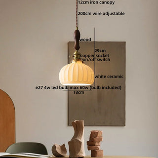Celako™ Keramos Pendant Light | Ceramic French Vintage Kitchen Island Lighting