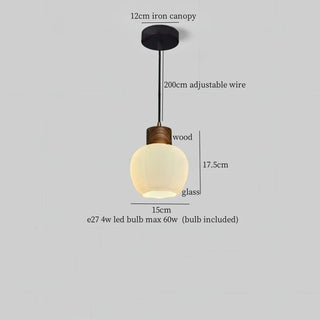 Celako™ Argilion Pendant Light | Wood Bedroom Lighting