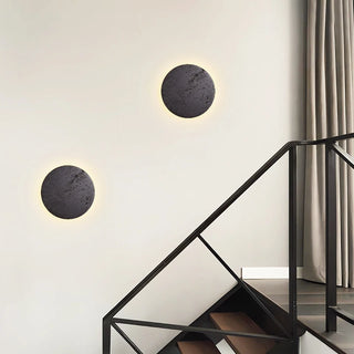 Celako™ Travion Wall Light | Black Travertine Bathroom Lighting