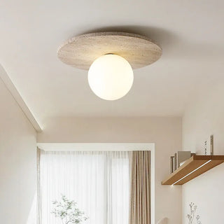 Celako™ Calvoro Ceiling Light | Yellow Travertine Modern Style
