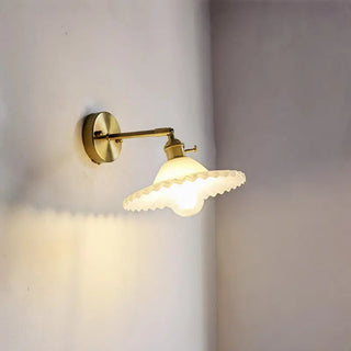 Celako™ Verdigris Wall Light | Glass Bedroom Lighting