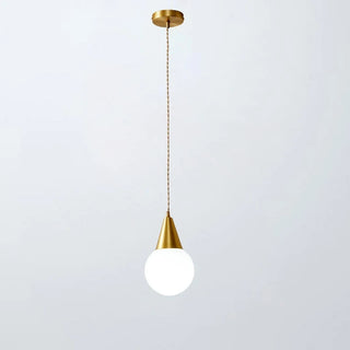 Celako™ Cupiro Pendant Light | Glass Copper Bedroom Lighting