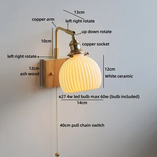 Celako™ Fiora Wall Light | Ceramic Entryway Lighting
