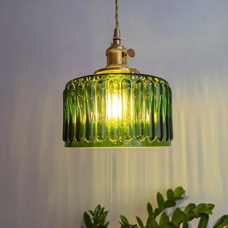 Celako™ Vitrovia Pendant Light | Green Glass Bedroom Lighting