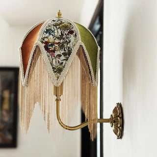 Celako™ Frangia Wall Light | Copper Cloth Bedroom Lighting