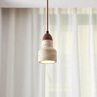 Celako™ Calizza Pendant Light | Yellow Travertine Bedroom Lighting