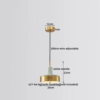 Celako™ Lumare Pendant Light | Marble Bedroom Lighting