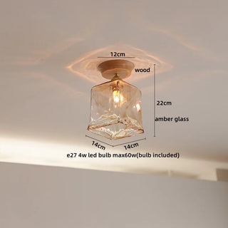 Celako™ Mokuto Ceiling Light | Glass Copper Nordic/Japanese/Modern