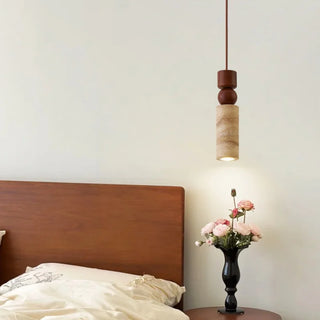 Celako™ Tivolum Pendant Light | Yellow Travertine Dining Room Lighting