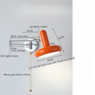 Celako™ Nacera Wall Light | Iron Art Bedroom Lighting