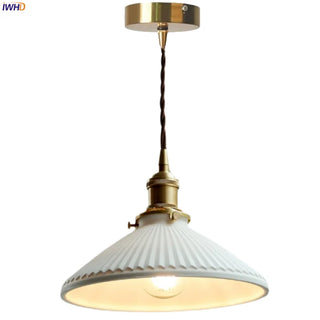Celako™ Canelure Pendant Light | Ceramic Kitchen Island Lighting