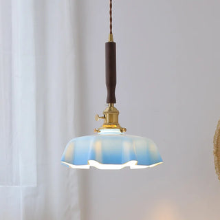 Celako™ Aquarel Pendant Light | Blue Glass Bedroom Lighting
