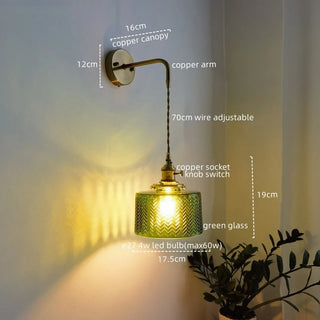Celako™ Cupira Wall Light | Glass Bathroom Mirror Light