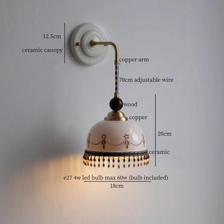 Celako™ Argilea Wall Light | Ceramic Living Room Lighting