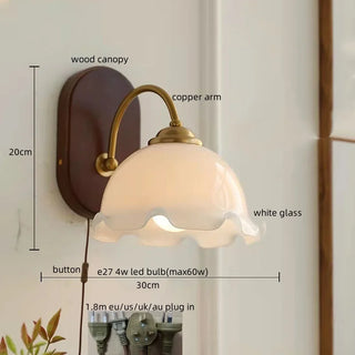 Celako™ Bellori Wall Light | Glass Bedroom Lighting