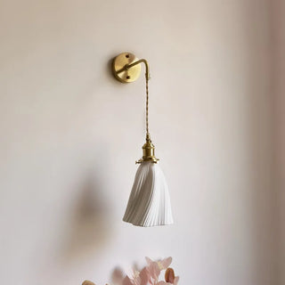 Celako™ Bisque Wall Light | Ceramic Bedroom Lighting