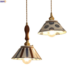 Celako™ Majolica Pendant Light | Glazed Ceramic Kitchen Island Lighting