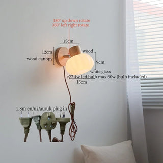 Celako™ Lunashi Wall Light | Glass Japan Wabi Sabi