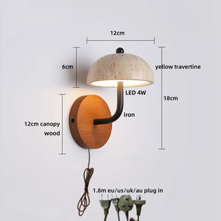 Celako™ Tavara Wall Light | Travertine Living Room Lighting