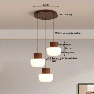 Celako™ Hemora Pendant Light | Glass Bedroom Lighting