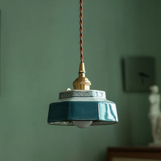 Celako™ Verdant Pendant Light | Ceramic Dining Room Lighting