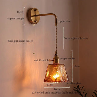 Celako™ Pendula Wall Light | Copper Vintage Bedroom Lighting