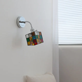 Celako™ Lucerne Wall Light | Stained Glass Bedside Lighting