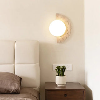 Celako™ Lutera Wall Light | Travertine Bedroom Lighting