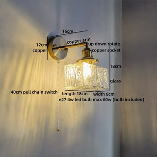 Celako™ Catenza Wall Light | Glass Japan Style