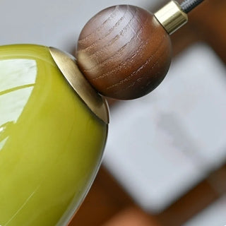 Celako™ Esmara Pendant Light | Green Glass Stone Bedroom Lighting