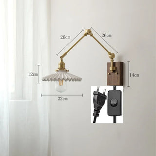 Celako™ Celia Wall Light | Ceramic Bedside Lighting