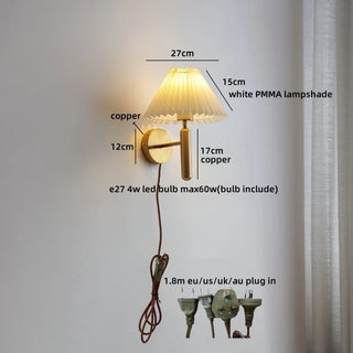 Celako™ Parasol Wall Light | Wood Living Room Lighting