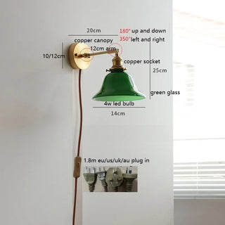 Celako™ Sorrina Wall Light | Glass Bedroom Lighting