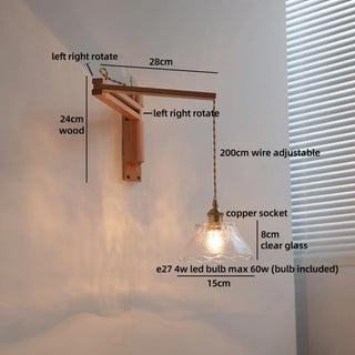Celako™ Florent Wall Light | Glass Bedroom Lighting