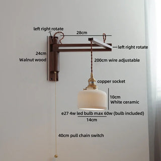 Celako™ Vitrel Wall Light | Glass Bedroom Lighting
