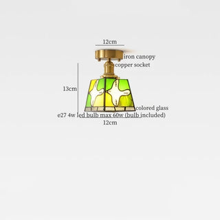 Celako™ Aviore Ceiling Light | Colored Glass Living Room Lighting
