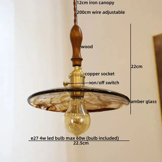 Celako™ Lustria Pendant Light | Glass Vintage Bedroom Lighting